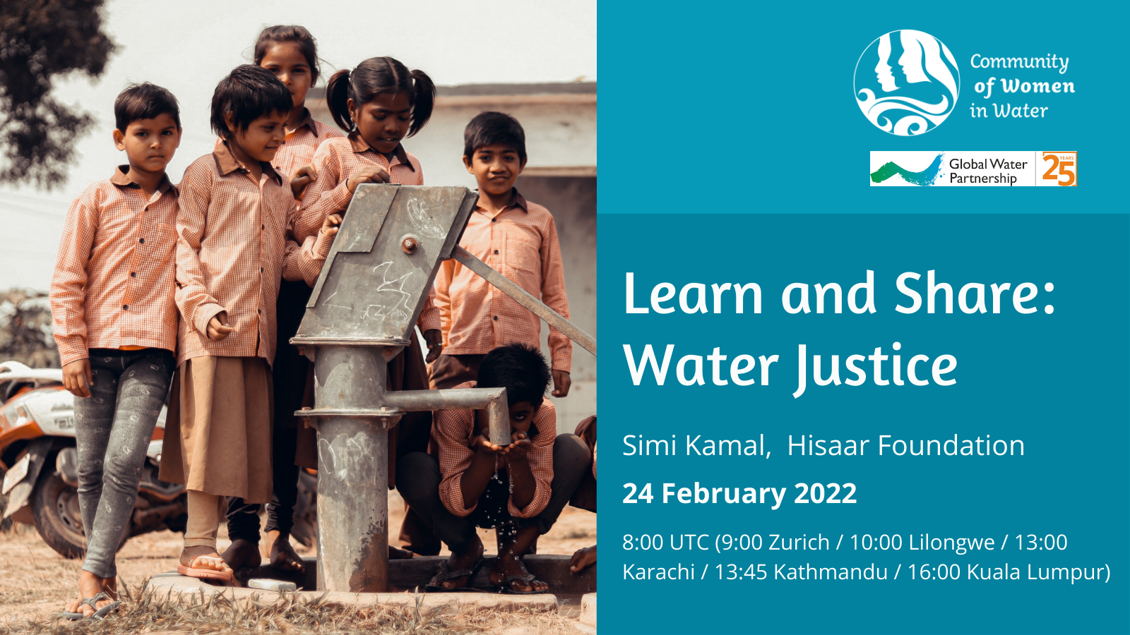 Simi Kamal, CWiW Learn and Share: Water Justice